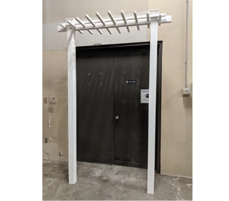 Two-Post White Diamond Arbor