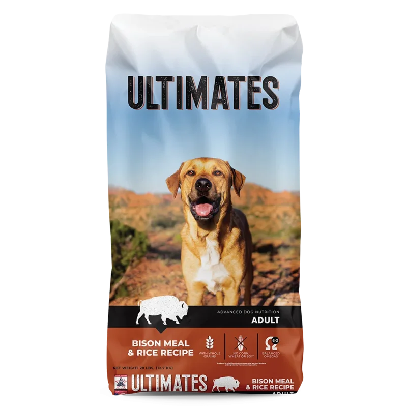 Ultimates Bison Meal & Rice For Adult Dogs