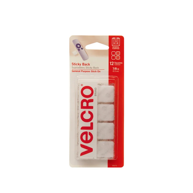 VELCRO BRAND STICKY BACK SQUARES White