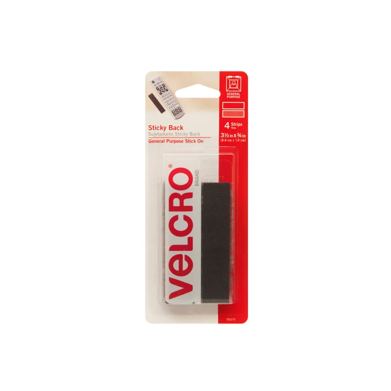 VELCRO BRAND STICKY BACK STRIPS Black