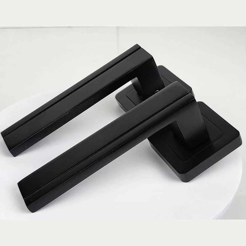 Velora Black - Italian Door Handle for Magnetic Lock