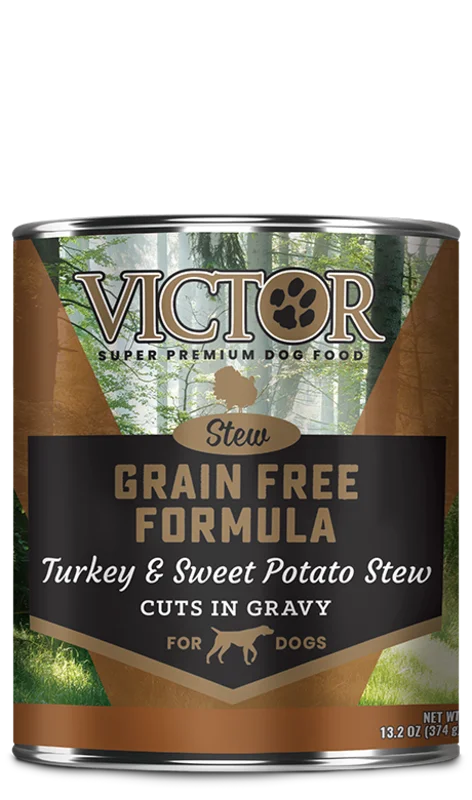 Victor Pet Food Grain Free Formula Turkey and Sweet Potato Cuts in Gravy