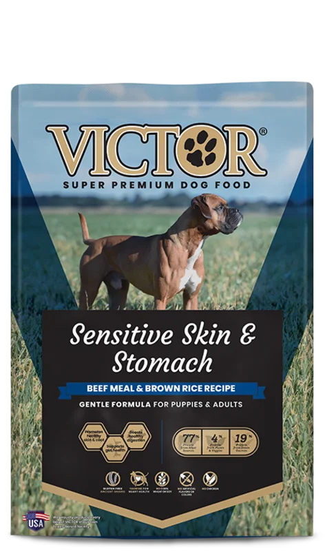 Victor Pet Sensitive Skin & Stomach Beef Meal & Brown Rice Recipe Dry Dog Food