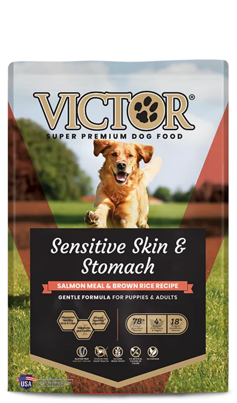 Victor Pet Sensitive Skin & Stomach Salmon Meal & Brown Rice Recipe Dry Dog Food