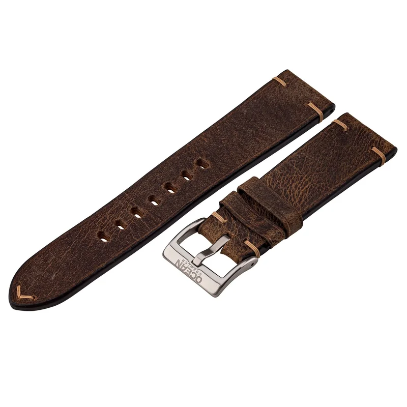 Vintage Crazy Horse Leather Strap - 22mm