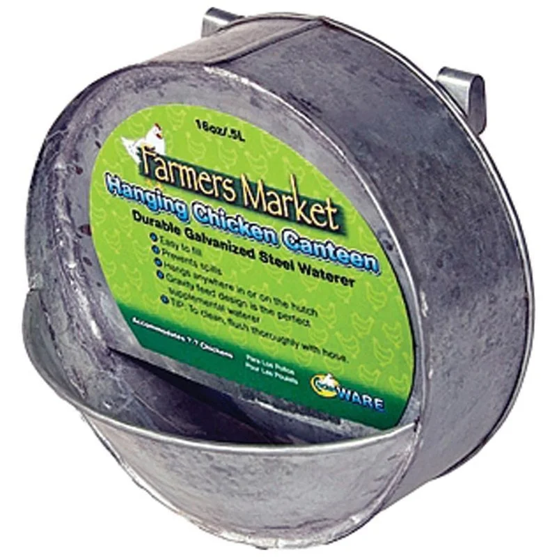 WARE FARMERS MARKET HANGING CHICKEN WATERER STEEL