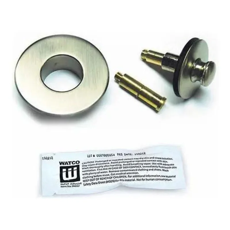 Watco Nufit Push Pull Tub Closure Brushed Nickel 48600-BN
