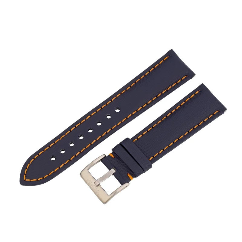 Water Resistant Blue/Orange Ocean Crawler Kevlar Strap - 22mm