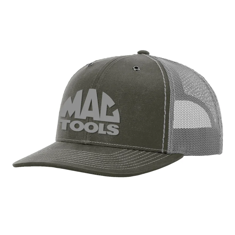Waxed Trucker Hat w/ Puff Embr