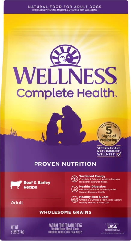 Wellness Complete Health Grained Beef & Barley Recipe Adult Dry Dog Food