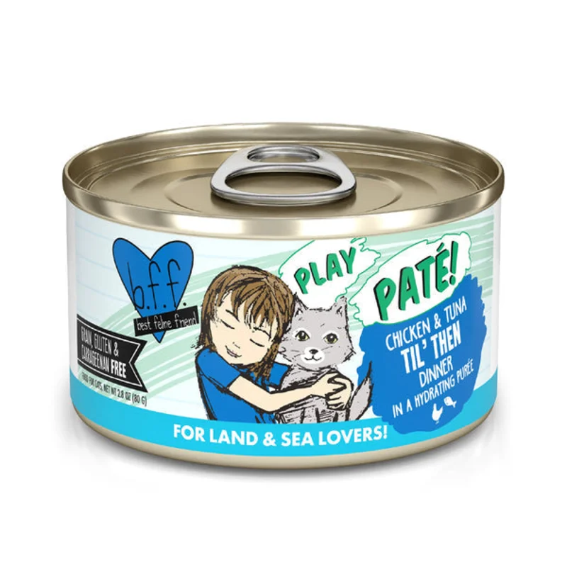Weruva B.F.F. PLAY PAT! Chicken & Tuna Til' Then Dinner in a Hydrating Pure Cat Food