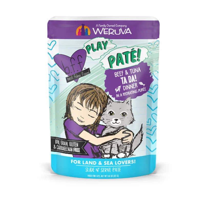 Weruva BFF PLAY Pat Beef & Tuna Ta Da! Dinner in a Hydrating Pure Cat Food