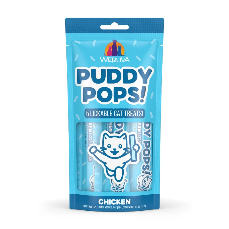 Weruva Puddy Pops Lickable Chicken Cat Treat