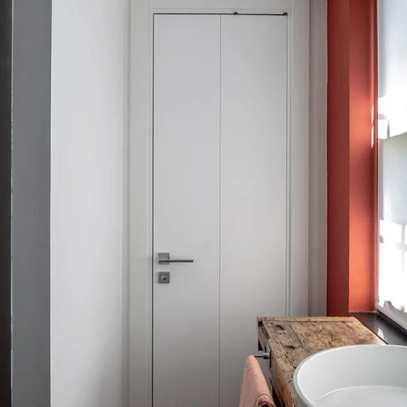 WHITE Laminated Precut Door Panels for Compack 180/90 Hardware Kit. Made in Italy.