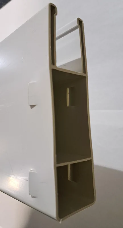 White Slotted Rail-Notched 1-1/2" x 5-1/2" x 94-1/2"