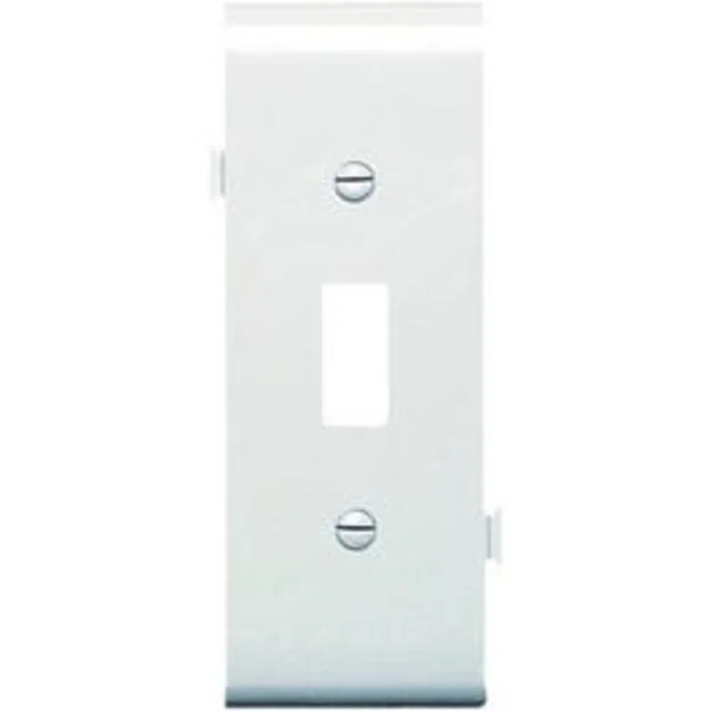 White Toggle Opening Sectional Nylon Wall Plate