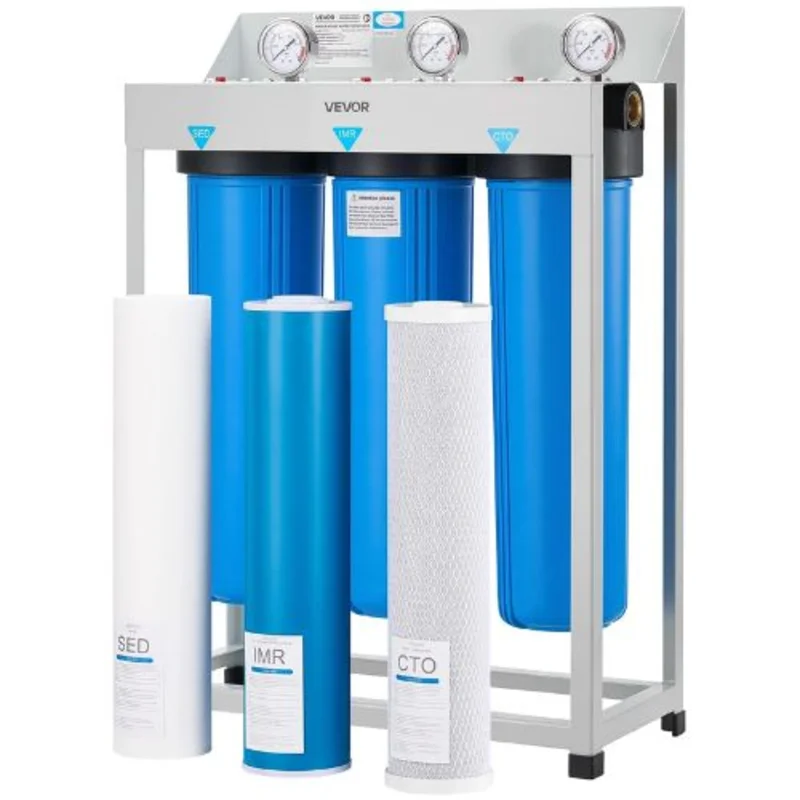 Whole House 3-Stage Water Purifier 4.5" x 20" Sediment IMR CTO