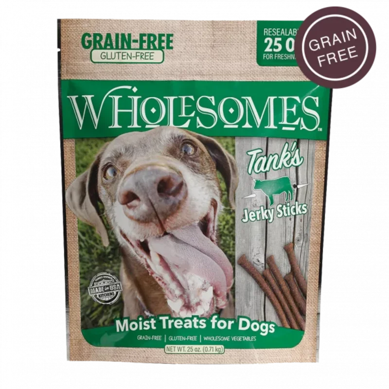 Wholesomes Tanks Beef Jerky Sticks For Dogs