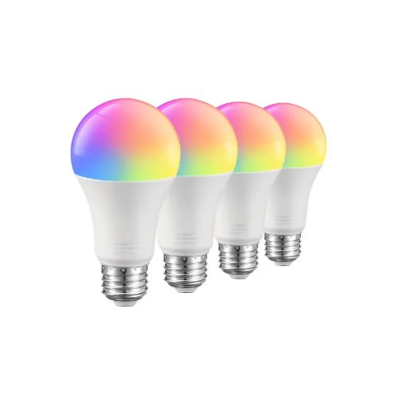 WiFi & Bluetooth Wireless Smart LED Light Bulbs Alexa & Google Compatible 4 Pack