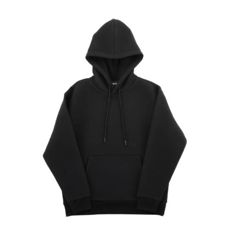 Women's X-Large Fleece Pullover Hoodie - Black, Warm & Comfy for Fall/Winter