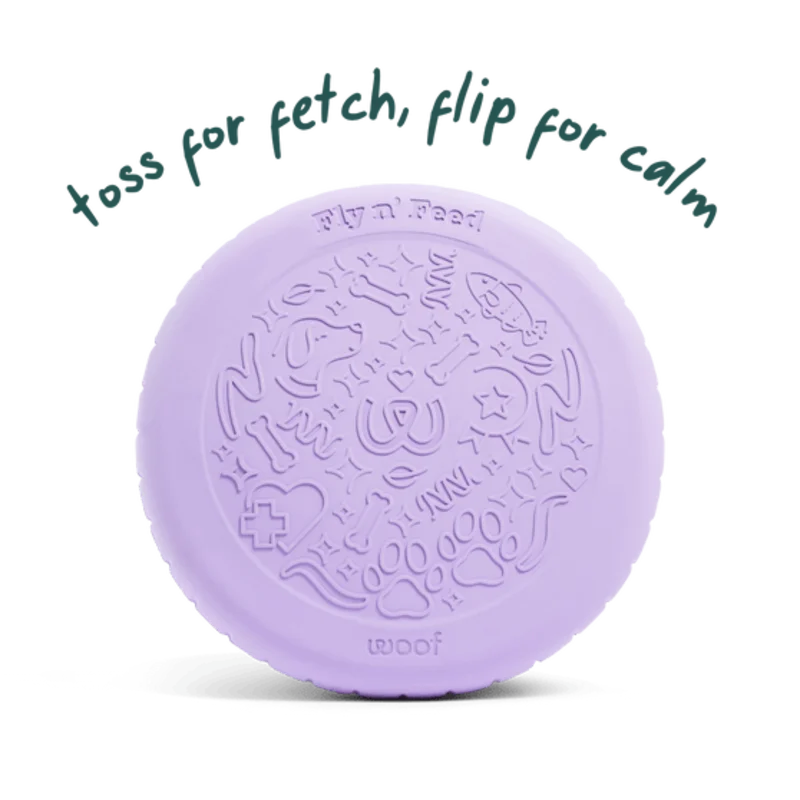 Woof Fly n' Feed Dog Toy Lavender
