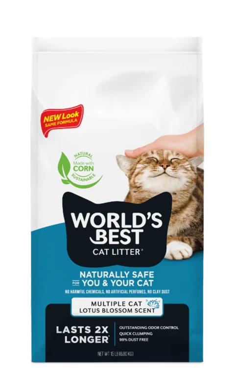 World's Best Multiple Cat Lotus Blossom Scent Cat Litter