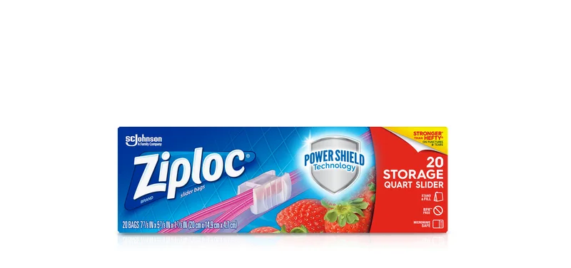 ZIPLOC Brand Slider Storage Bags Medium