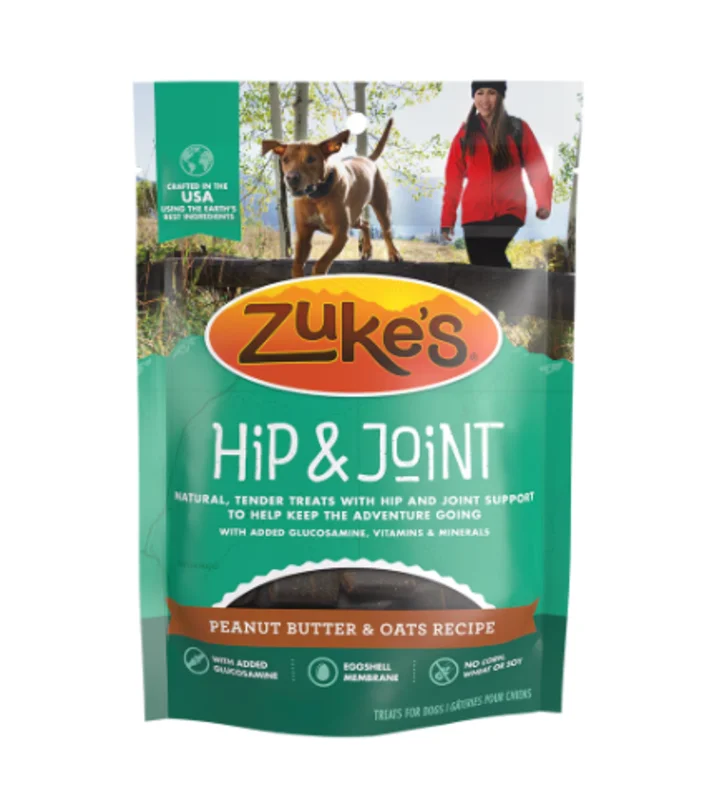 Zukes Hip & Joint Peanut Butter & Oats Recipe Dog Treats